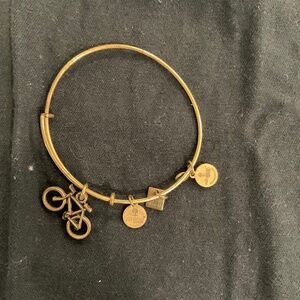 Alex  @ Ani Gold Tone Bicycle Bracelet